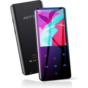 AGPTEK A19X Bluetooth 5.0 32GB MP3 플레이어, black