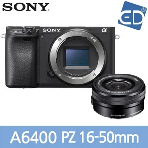 [소니정품] A6400 / 미러리스카메라+16-50mm렌즈 Kit-블랙/ED, 01 소니 A6400블랙+16-50mm